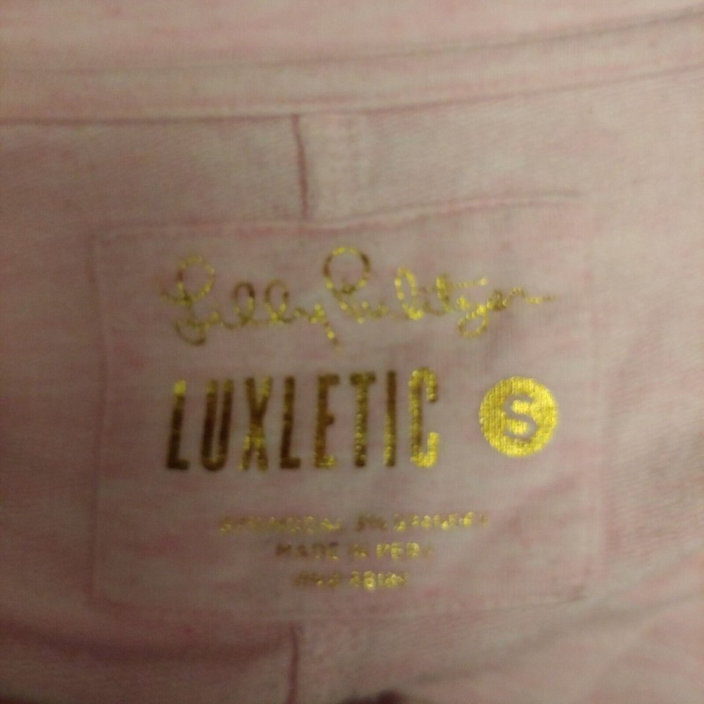 Lilly Pulitzer luxletic oversize blush pink long sleeve top small - Picture 4 of 13